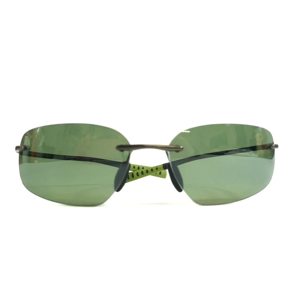 Maui Jim Sunglasses KUPUNA MJ742-02D Gunmetal Rimless Frames with Maui HT Lenses